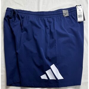 Adidas Multi Sport Shorts Mens 3XL Dark Blue White Logo Regular Fit 7in